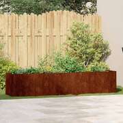 Weathering Steel Garden Planter 200cm Raised Bed | EXTG