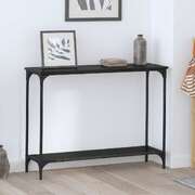 Classic Console Table Black oak  Engineered wood - Soft Upholstery