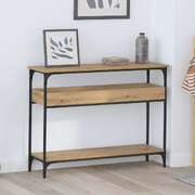 Classic Console Table Artisan oak Engineered wood - Sturdy Frame