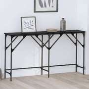 Luxury Console Table Black oak Engineered wood - High Quality Build
