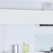 Elegant Hanging Cabinet Riga White Engineered Wood - Space-Saving