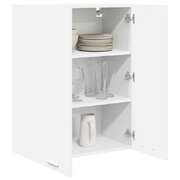 Modern Hanging Cabinet Riga White Engineered Wood - Sturdy Frame