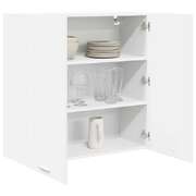 Contemporary Hanging Cabinet Riga White Engineered Wood - Sturdy