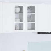 Elegant Hanging Cabinet with Shelf Riga 2 pcs White - Soft