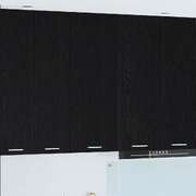 Cozy Hanging Cabinet Riga Black Oak Engineered Wood - Home Dacor