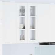 Premium Hanging Cabinet Riga White Engineered Wood - Designer Finish