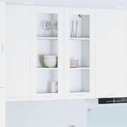Contemporary Hanging Cabinet Riga White Engineered Wood - Premium