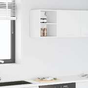 Premium Hanging Cabinet Riga White Engineered Wood - Premium Comfort