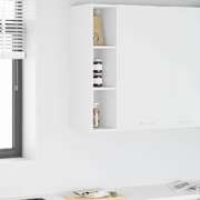 Stylish Hanging Cabinet Riga White Engineered Wood - Home Dacor