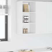 Elegant Hanging Cabinet Riga White Engineered Wood - Sleek Modern