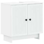 Bathroom Sink Cabinet White Modern 59.5x31.5x59cm