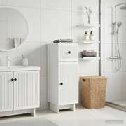 Bathroom Storage Cabinet White Modern 30x31x80cm