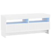 Modern TV Cabinet White Wood