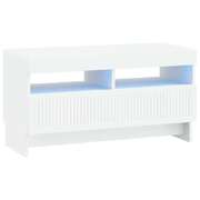 Modern TV Cabinet White Wood