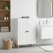Bathroom Storage Cabinet White Slim 59.5x31x80cm