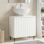 Bathroom Sink Cabinet White Modern 59.5x31.5x59cm