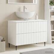 Bathroom Sink Cabinet White Modern 82x41x58.5cm