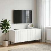 White TV Cabinet Engineered Wood 49x35x43cm