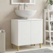 Bathroom Sink Cabinet White Modern 59.5x31.5x59cm