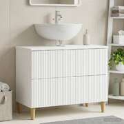 Bathroom Sink Cabinet White Modern 82x41x59cm