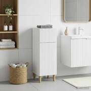 Bathroom Storage Cabinet White Compact 30x31x80cm