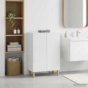 Bathroom Storage Cabinet White Slim 59.5x31x80cm
