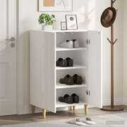 Shoe Cabinet White Modern 59.5x39.5x90cm