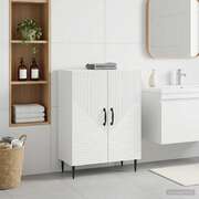 Bathroom Storage Cabinet White Compact 59.5x31x80cm