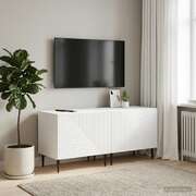 White TV Cabinet Engineered Wood 49x35x43cm