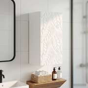 Bathroom Wall Cabinet White Slim 30x31x59cm
