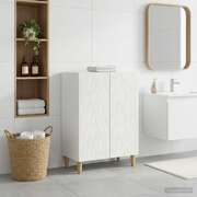 Bathroom Storage Cabinet White Slim 59.5x31x80cm