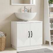 Bathroom Sink Cabinet White Modern 59.5x31.5x56cm