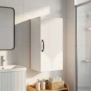 Bathroom Wall Cabinet White Slim 30x31x59cm
