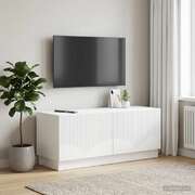 White TV Cabinet Engineered Wood 49x35x40cm