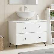 Bathroom Sink Cabinet White Modern 82x41x59cm