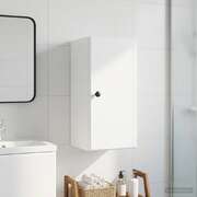 Bathroom Wall Cabinet White Slim 30x31x59cm
