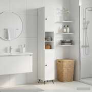 Bathroom Cabinet White Storage 30x31x190cm