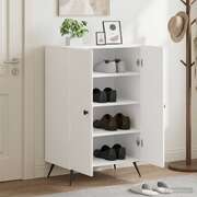 Shoe Cabinet White Modern 59.5x39.5x90cm