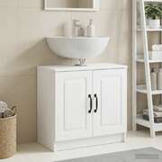 Bathroom Sink Cabinet White Modern 59.5x31.5x59cm