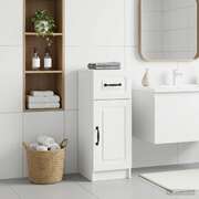 Bathroom Storage Cabinet White Slim 30x31x77cm