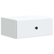 Wall-Mounted Bedside Cabinet White 49cm | EXTG