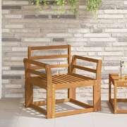 Solid Wood Armrests Natural 58.5x8x60cm