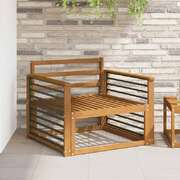 Armrest Natural Solid Wood 80x6x61cm