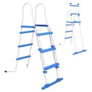 Above-Ground Pool Safety Ladder with 3 Steps 107 cm