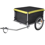 Bike Cargo Trailer Black and Yellow 65 kg