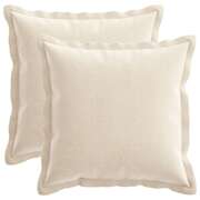 Cushion Covers Cream Chenille 40x40cm