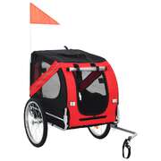 Dog Bike Trailer Red and Black