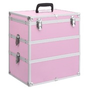 Make-up Case 37x24x40 cm Pink Aluminium