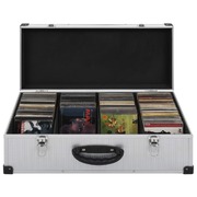 CD Case for 80 CDs Aluminium ABS Silver