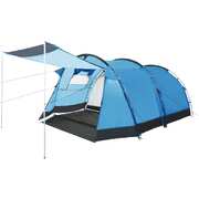 Tunnel Camping Tent 4 Person Blue